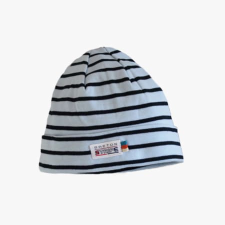 Baby bonnet natural navy