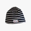 Baby bonnet navy natural