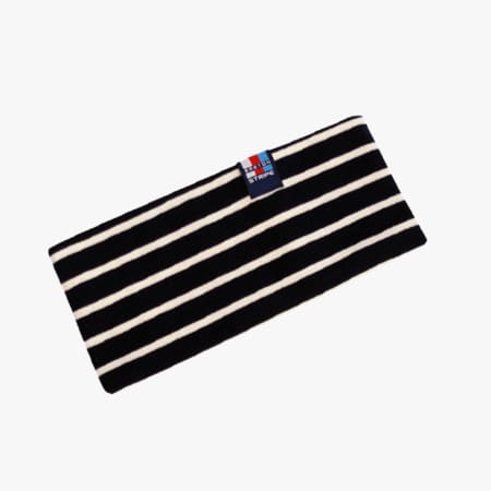 Breton stripe haarband headband navy natural blauw wit