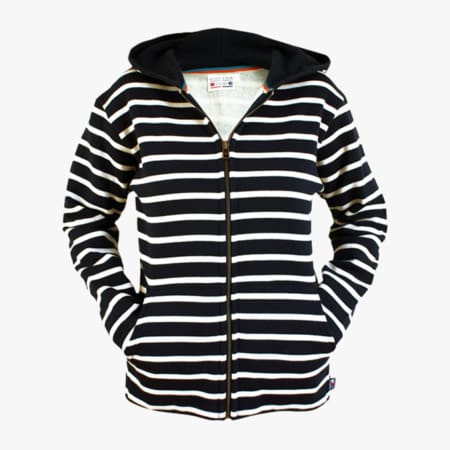 Classic Breton Hoody unisex 3 Classic breton vest navy natural blauw wit