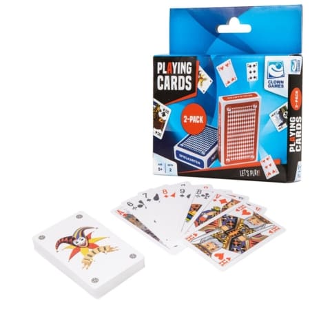 Clown games speelkaarten set van 2