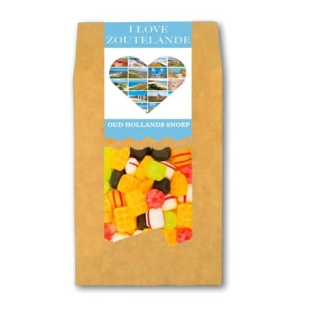 I love Zoutelande snoepdoosje oud hollands snoep