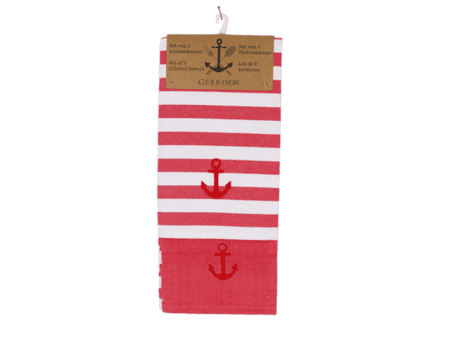 Keukendoek rood setvan2