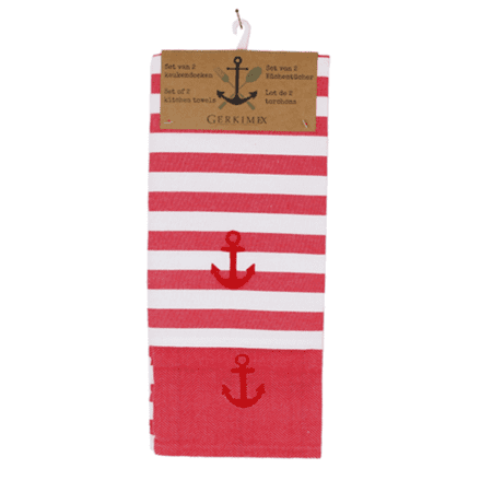 Keukendoek rood setvan2