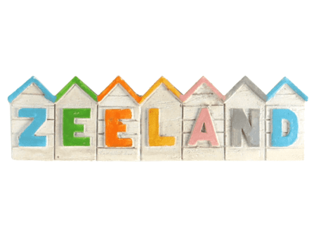 Magneet strandhuisjes Zeeland 1