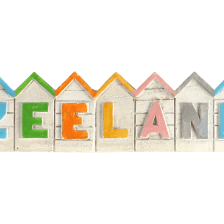 Magneet strandhuisjes Zeeland 1