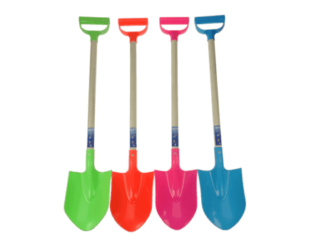 Schep plastic houten steel 56 cm