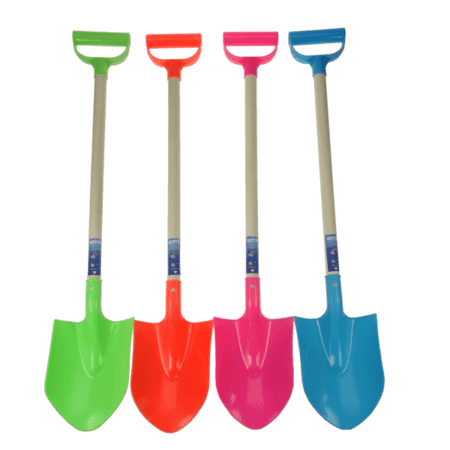 Schep plastic houten steel 56 cm