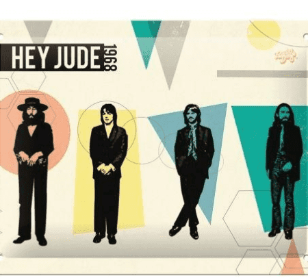 Tin Sign 15 x 20 cm The Beatles Hey Jude