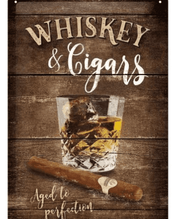 Tin Sign 20x30 Whiskey