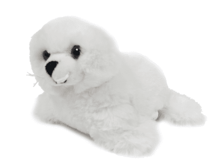 Zeehond wit knuffel 17 cm