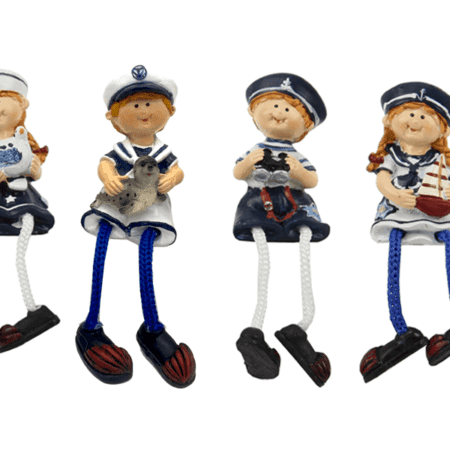 Zeekinderen met touwbenen