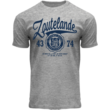 Zoutelande t-shirt grijs blauw