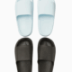 Bahama slippers lichtblauw en zwart