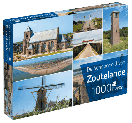 3D Zoutelande puzzel 100 stukjes de schoonheid van zoutelande